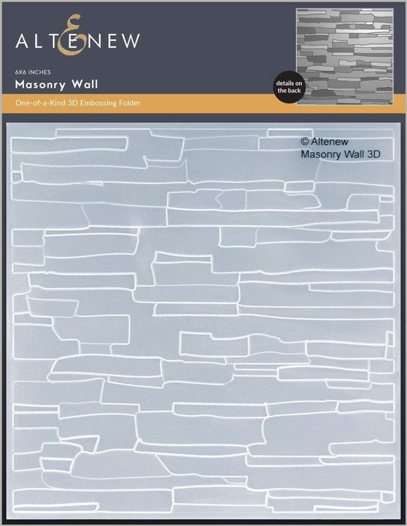 Altenew Embossing Folder 3D, Masonry Wall