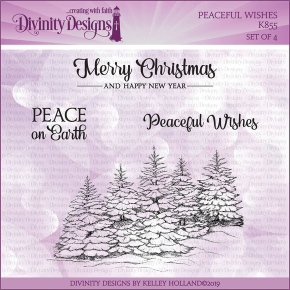 Divinity Designs Stamp, Peaceful Wishes
