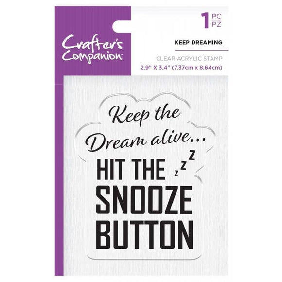 Crafter's Companion Stamp, Keep Dreaming