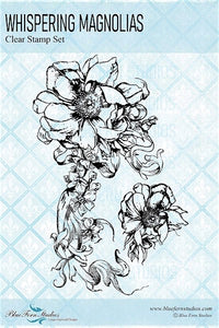 Blue Fern Stamp, Fairy Whispers - Whispering Magnolias