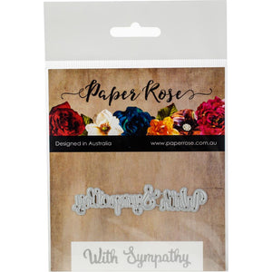 Paper Rose Die, With Sympathy